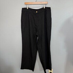 CITY CHIC black textured trousers size 16